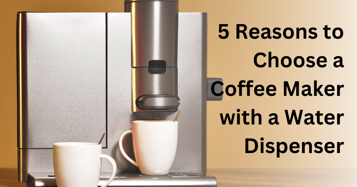 Coffee maker with water dispenser