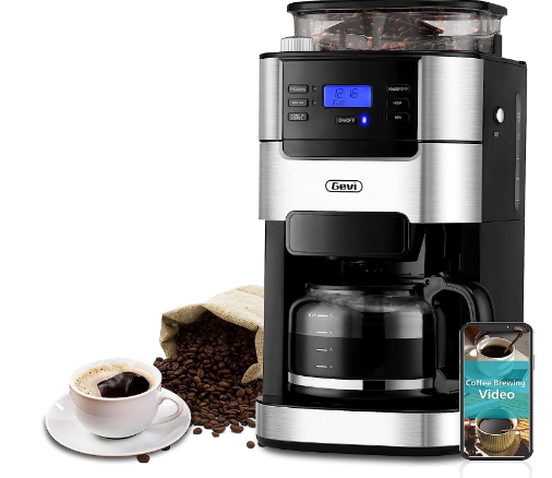 Gevi 10-Cup Coffee Maker with Grinder,