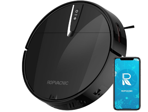 ROPVACNIC Robot Vacuum Cleaner with 3000Pa Cyclone Suction