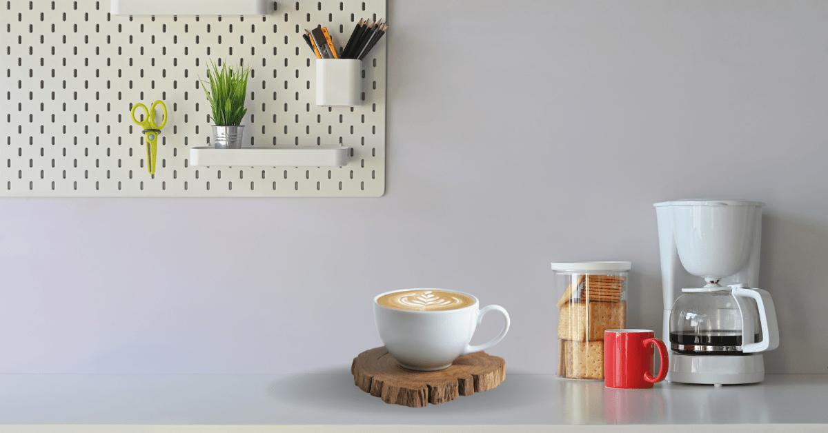 a Coffee Maker with Water Dispenser